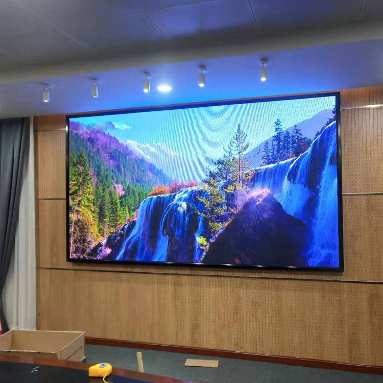 LED display screen in the conference room